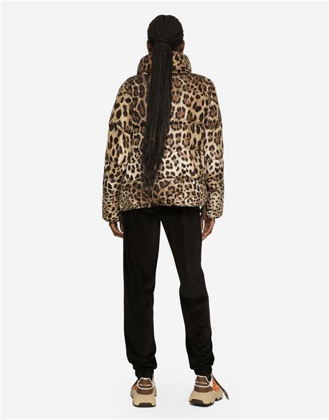 dolce gabbana jacke nylon rot|Women's Padded leopard.